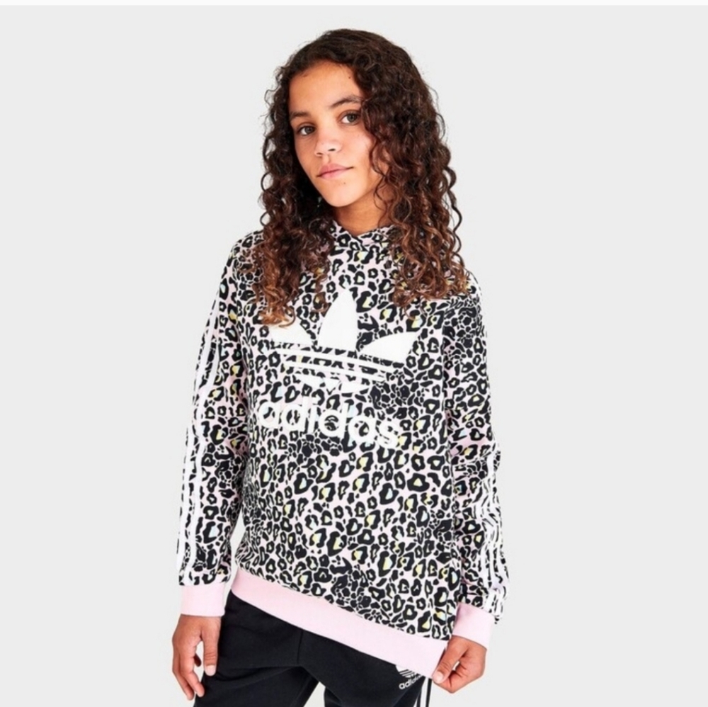 Adidas Kid's Leopard Print Hoodie